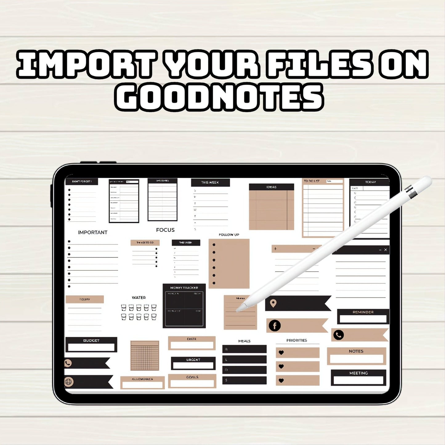 Boho Digital Planner Digital Stickers - 300+ Stickers, Goodnotes file, Pre-Cropped Individuals, PNGs Digital Stickers, Pre-cropped IPad - Digital Agenda Co.