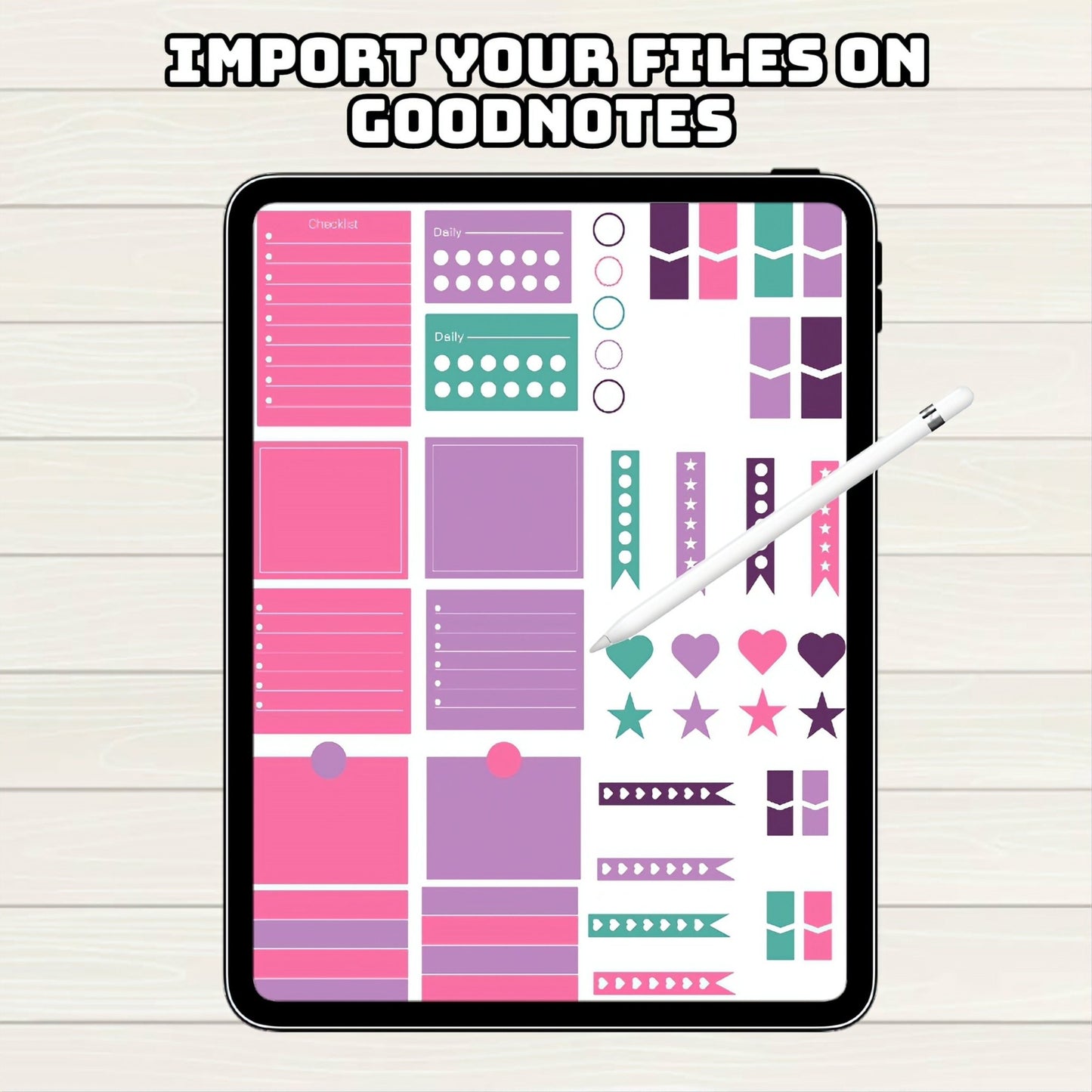 Self Care Planner Digital Stickers - 150+ Stickers, Goodnotes file, Pre-Cropped Individuals, PNGs Widgets, Pre-cropped iPad Stickers - Digital Agenda Co.