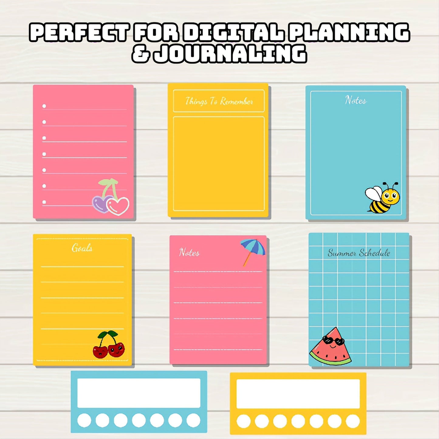 Summer Digital Stickers - 260+ Stickers, Goodnotes file, Pre-Cropped Individuals, PNGs Digital Stickers, Pre-cropped iPad Stickers - Digital Agenda Co.