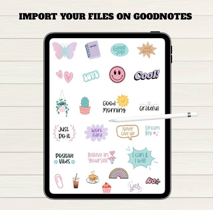 Digital Planner Digital Stickers - 350+ Stickers, Goodnotes file, Pre-Cropped Individuals, PNGs Digital Stickers, Pre-cropped iPad Stickers - Digital Agenda Co.