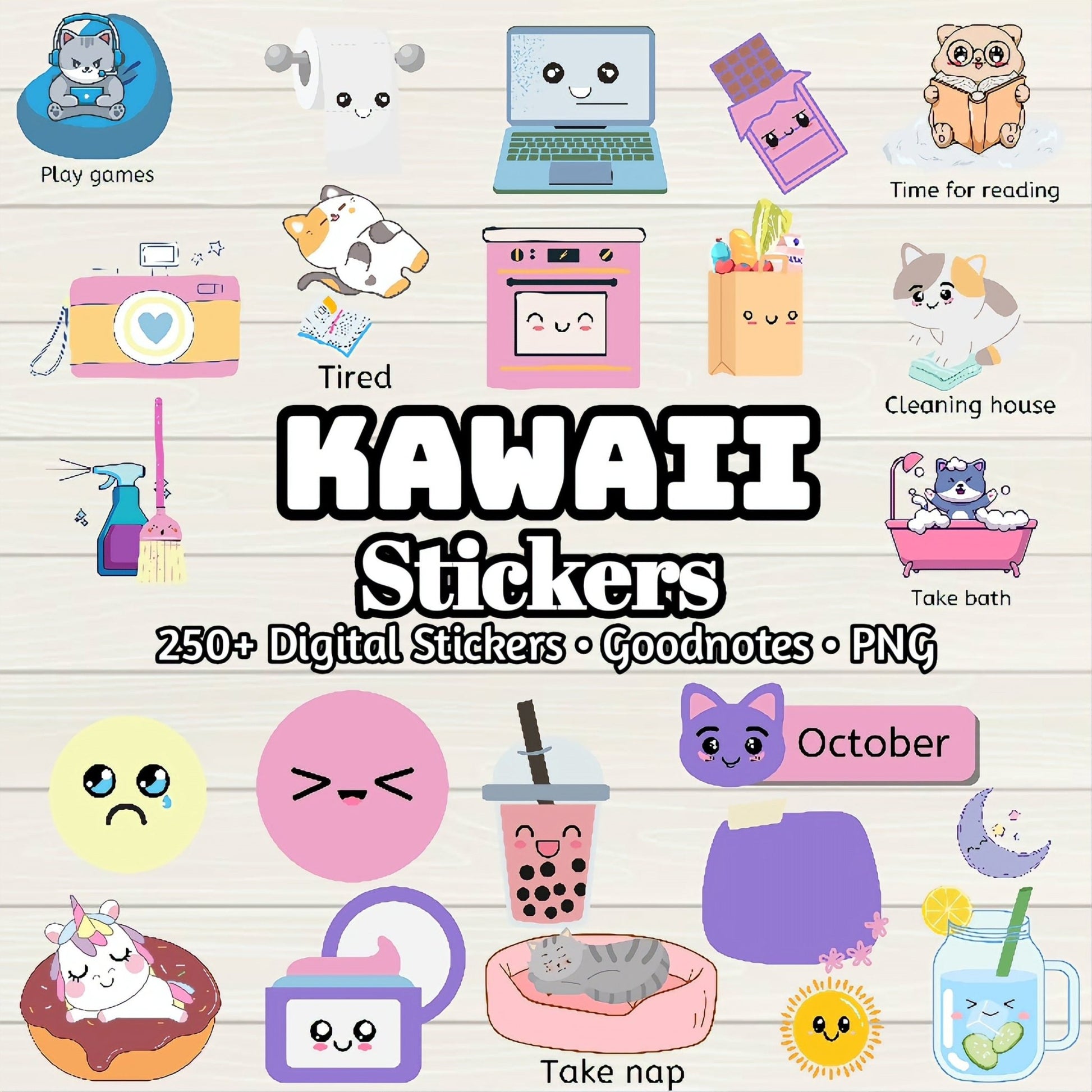 Kawaii Digital Stickers - 250 Stickers, Goodnotes file, Pre-Cropped In – Digital Agenda Co. kawaii-digital-stickers-250-stickers-goodnotes-file-pre-cropped-in-digital-agenda-co